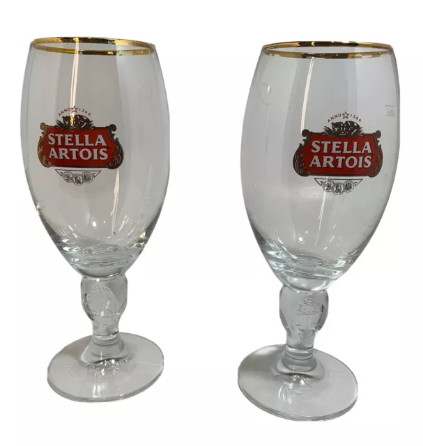 STELLA ARTOIS CHALICE Beer Glasses 40 CL Set of 2 Glass Pub Bar $9.99 ...