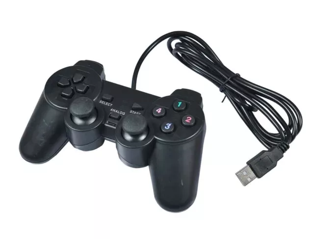 Joypad Controller Joystick Gamepad Con Filo Compatibile Sony PS3 Nero mar