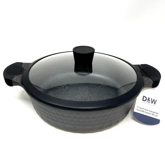 Brand NEW D&W Frying Pan Nonstick Skillet 11 Deane&White Cookware 2 Deep  WOOD