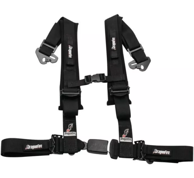 DragonFire Racing Black Harness Restraint w/ Integrated Grab Handle - 522986