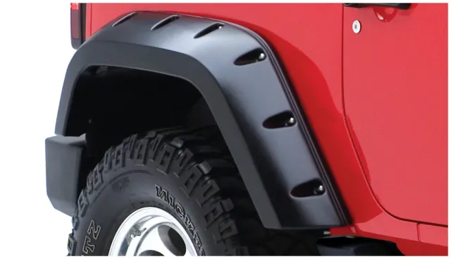 Bushwacker 10046-02 Max Coverage Pocket Style Rear Fender Flares For Wrangler JK