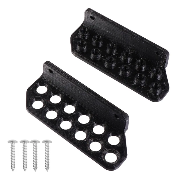 Rack Mural De Rangement Pour équipement De Gym - 8 Crochets, Acier Au Carbone Noir - Pour Bandes, Barres, Cordes à Sauter