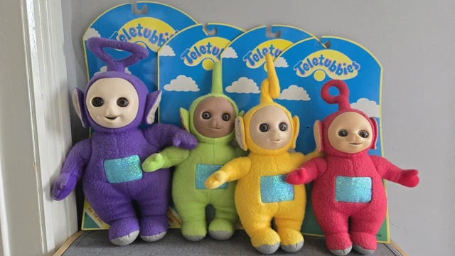 VINTAGE 1996 GOLDEN Bear Teletubbies - Complete Set - Plush Soft Toys £ ...