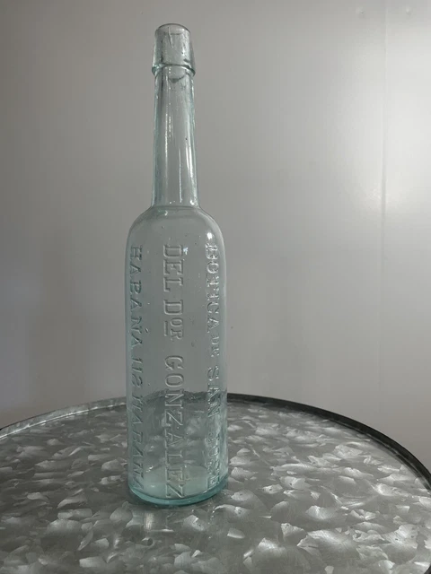 Botica De San Jose Dr.Gonzalez Habana Cuban Bottle Vintage.