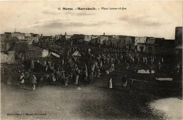 CPA AK Marrakech - Place Jemaa-el-Fna MOROC (963619)