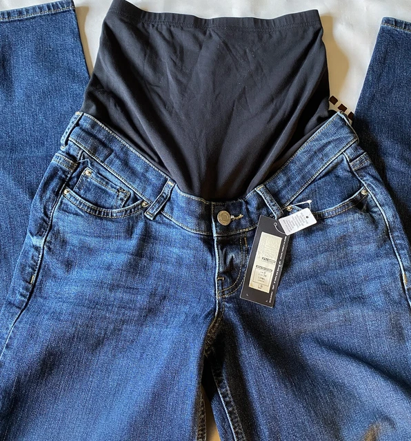 Nuevos pantalones vaqueros de embarazo M&S talla 8 largos