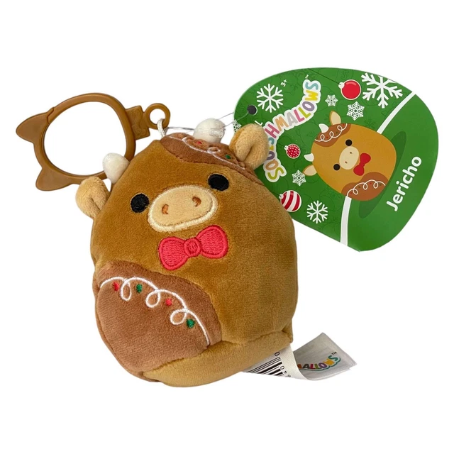 SQUISHMALLOWS JERICHO THE Cow Clip Christmas Gingerbread Squishmallow ...