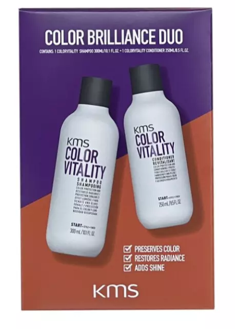 KMS COLOR VITALITY Color Brilliance Shampoo 10 oz & Conditioner 8.5 oz Set