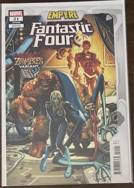 Fantastic Four #21 NM 9.4 ARTHUR ADAMS MARVEL ZOMBIES VARIANT MARVEL COMICS 2020