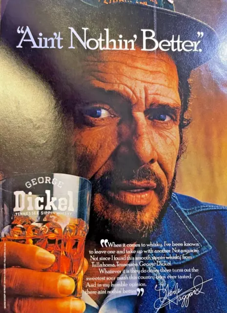 1987 MAGAZINE ADVERTISEMENT George Dickel Tennessee Sippin' Whisky ...