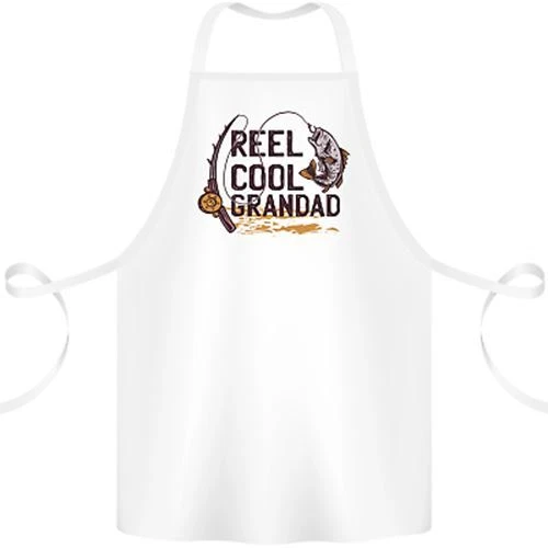 Grembiule Cool Grandad Divertente Pescatore Pescatore Grembiule 100% Biologico