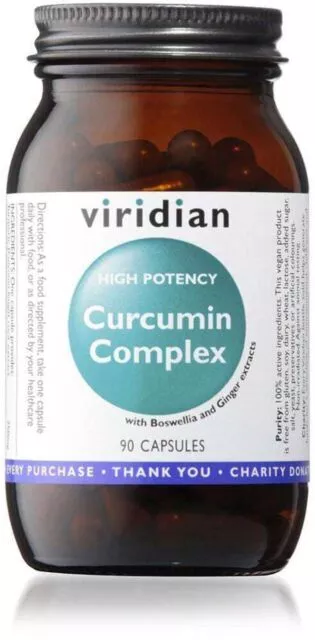 Viridian High Potency Curcumin Complex - 90 Vegetarian capsules