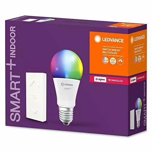 LEDVANCE Smart+ RGB LED mit Fernbedienung ZigBee E27 EEK F (Spektrum A bis G)