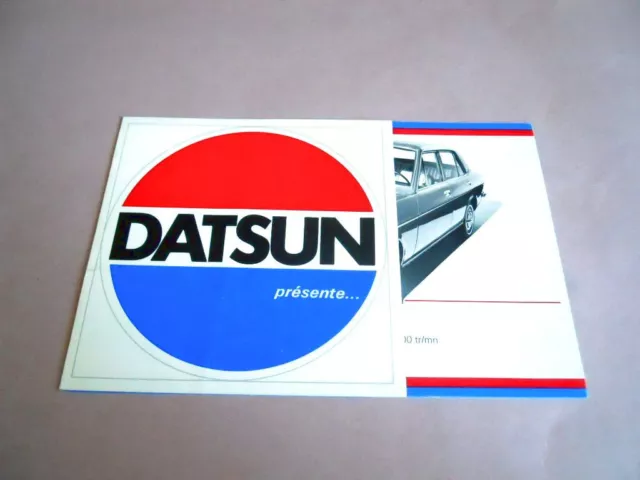 DATSUN la gamme brochure catalogue documentation - années 70