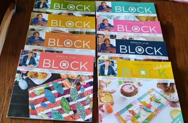 BLOCK magazines from the Missouri Star Quilt Co, multi issue
