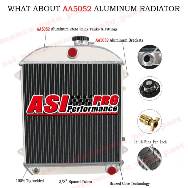 3 Row Aluminum Radiator Fit MT HOLDEN F Series FE FC 2.2L 2.3L 6cyl Petrol 56-60