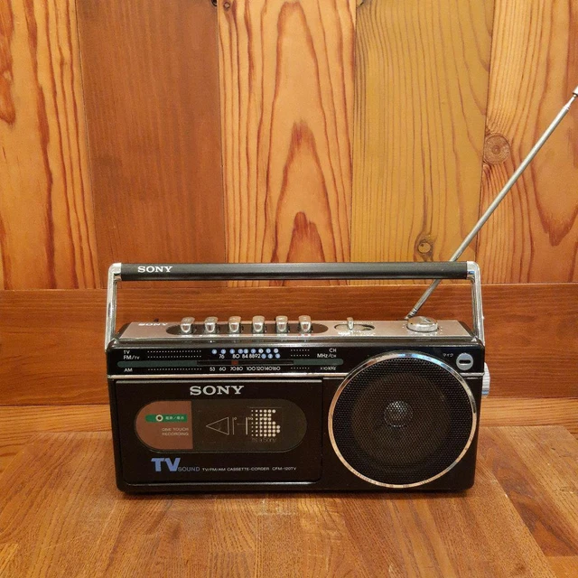 SHOWA RETRO SONY Vintage Radio Cassette Player Junk for Parts Untested