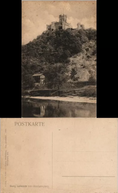 Lahnstein Burg Lahneck bei Oberlahnstein (Castle View) 1910/1909