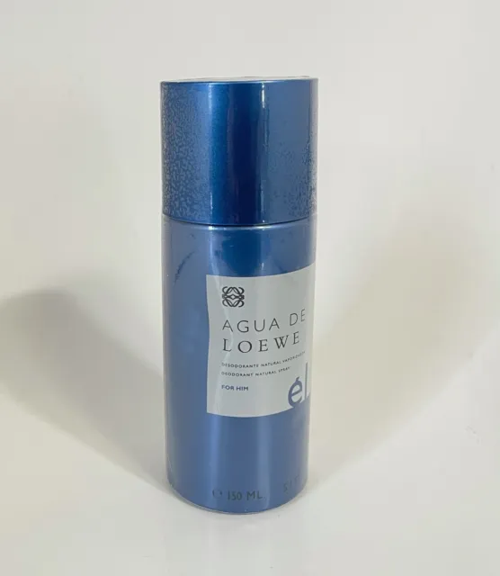 Agua De Loewe Deodorant Spray For Him 5.1 fl oz 150ml New with Dent