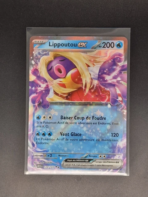 Carte Pokemon LIPPOUTOU EX 124/165 SERIES 151 POKEMON