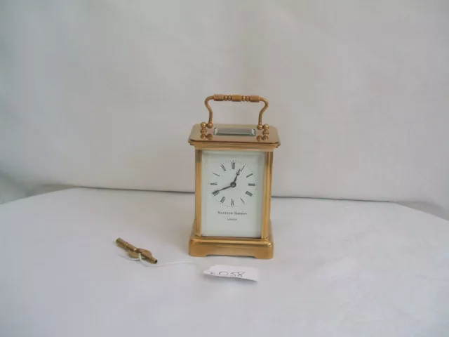 Superb Vintage Matthew Norman 8 Day Brass Carriage Clock