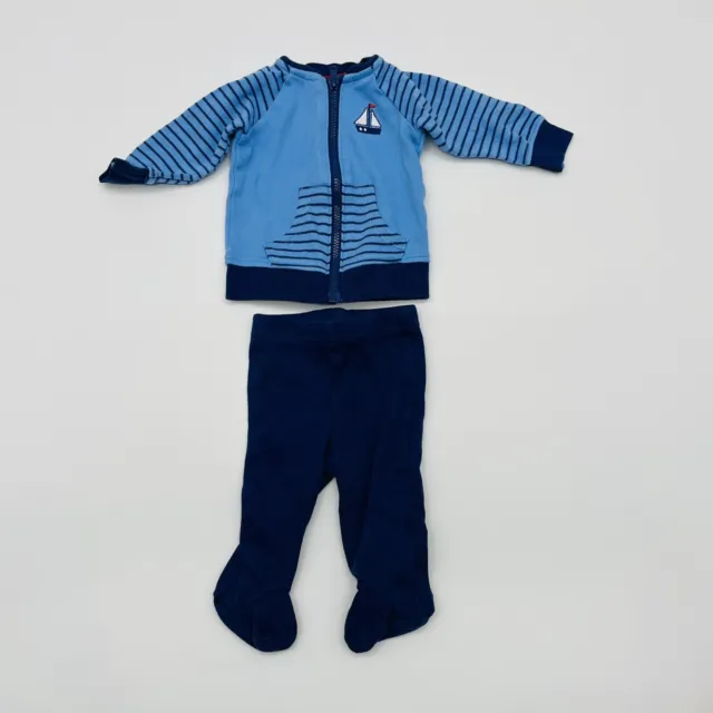 Koala Baby Infant Boys Newborn 2 Piece Sailboat Zippered Jacket & Pants Set 643