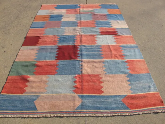 Alfombra Kilim turca Oriental de lana hecha a mano, alfombra de color...