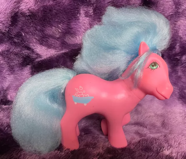 G1 Hasbro My Little Pony Perfume Puff - Sweet Suds - Vintage 1980s