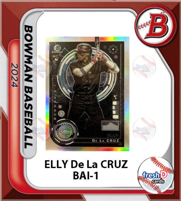 2025 BOWMAN CHROME ai Elly De La Cruz Cincinnati Reds BAI1 14.00