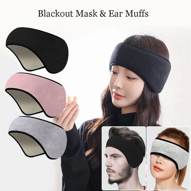 Muffi auricolari regolabili cancellazione sonno rilassante maschera sonno maschera oscurante