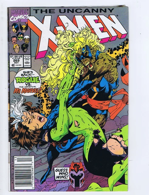 X-Men #269 Marvel 1990 Rogue VS the Original Ms M