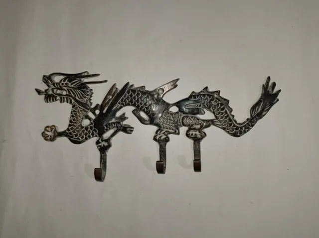 Japanese Dragon Wall Hook Brass Hanging Accessories Curtain Tieback Holder HK524 2