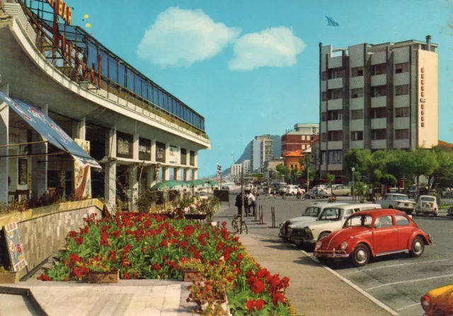 Cartolina Pesaro Kursaal E Hotel Delle Muse Viagg.1967