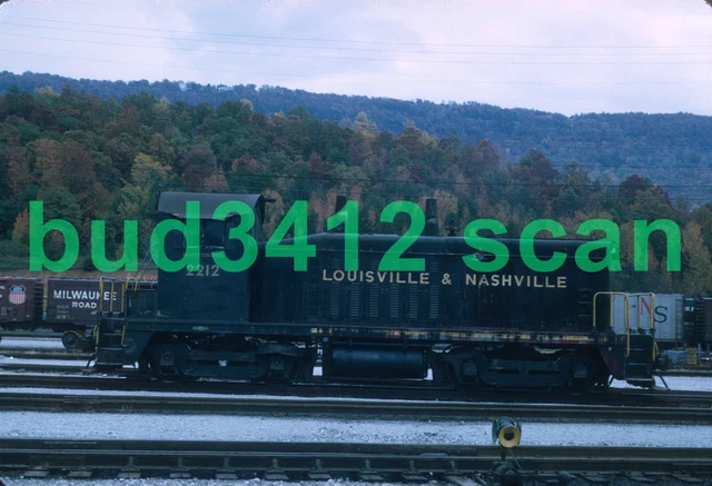 L&N Louisville & Nashville NW2 #2212 at Chatanooga TN 1969 ORIGINAL Slide!