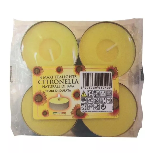 Prices  Vela Maxi de citronella (Paquete de 4) (ST1494)