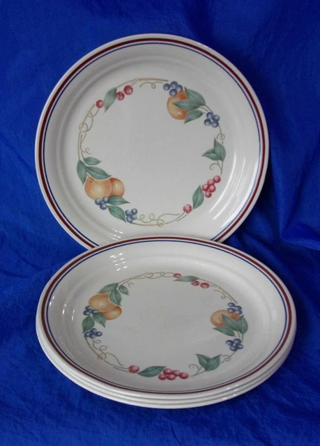 CORELLE ABUNDANCE PATTERN Luncheon Plate x4 Corning