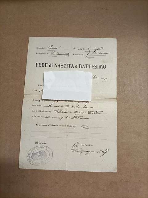 Pagella Scolastica 1942