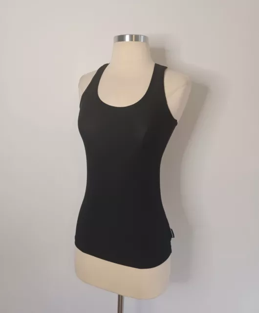 Kathmandu Size 8 Top Racerback Stretch Casual Black