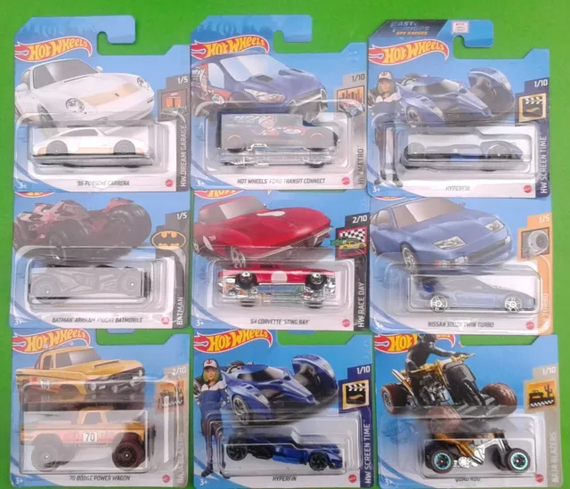 2021 Hot Wheels Cars on short cards No.1 to No.50  (Choose the one you want)