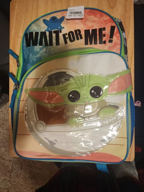 DISNEY STAR WARS Mandalorian Baby Yoda Grogu Kids 16" Backpack, Wait ...
