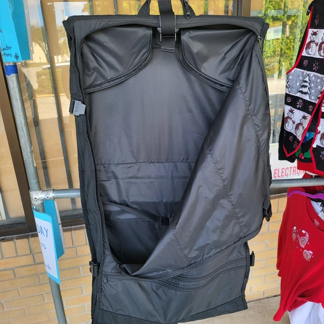 Genuine TUMI Ballistic Nylon Black Bi-Fold Luggage Garment Bag w/Shoulder Strap 5