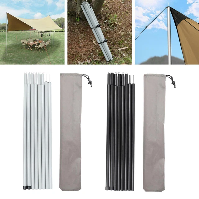 2 Pièces Arceaux de Tente Poteaux de Bâche de Tente 3,96 M, Poteaux de Tente de Remplacement Universels en Fibre de Verre Mât de Tente Télescopique pour Auvent de Camping 2 Pièces Arceaux de Tente Poteaux de Bâche de Tente 3,96 M, Poteaux de Tente de Remplacement Universels en Fibre de Verre Mât de Tente Télescopique pour Auvent de Camping