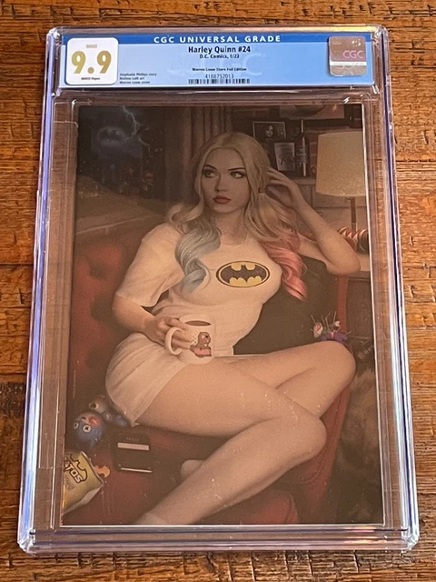Harley Quinn #24 Cgc 9.9 Warren Louw J Campbell Homage Foil Variant-C Not 9.8