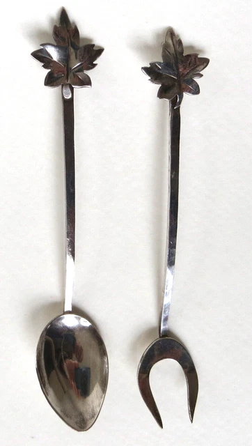 Vintage Handmade Sterling Silver Cocktail Fork and Spoon, BOB FORD Canada
