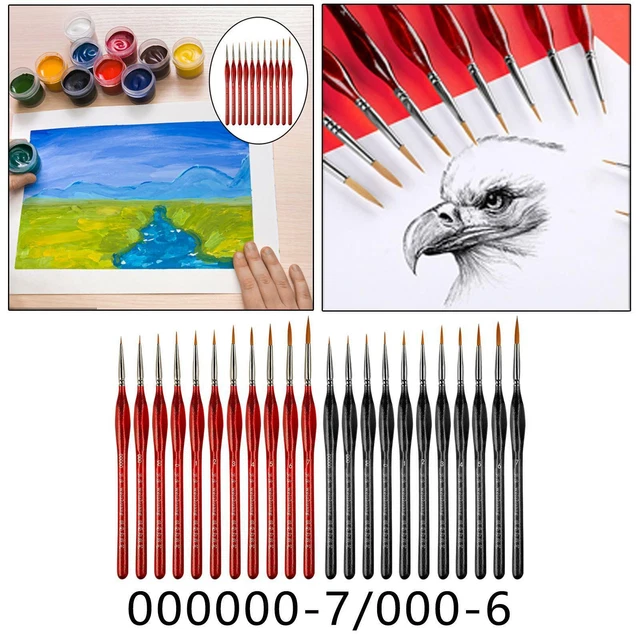 Pennelli artistici in miniatura per pittura ad acquerello per pittura ad