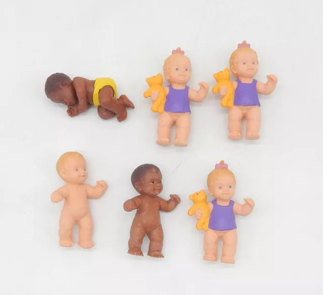 6x Bully / Bullyland Baby / Babies (Germany) - ca. 4cm bis 5,5cm