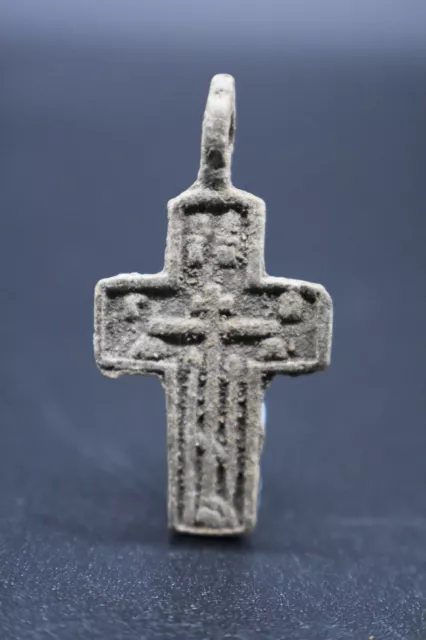 Post Medieval copper alloy crucifix pendant C. 17th century AD