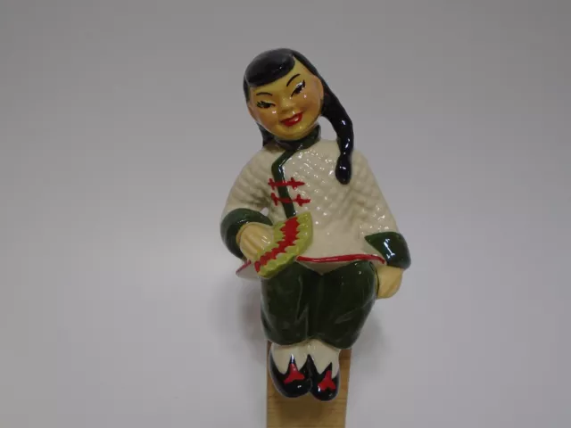 Vintage Ceramic Arts Studio Madison Wisconsin Asian shelf sitter figure