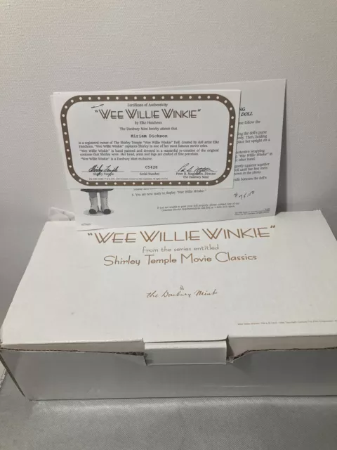 Danbury Mint Shirley Temple Movie Classics 10" Doll Wee Willie Winkie 2