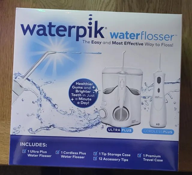 Waterpik Ultra Plus Water Flosser & Cordless Plus Water Flosser - New & Sealed